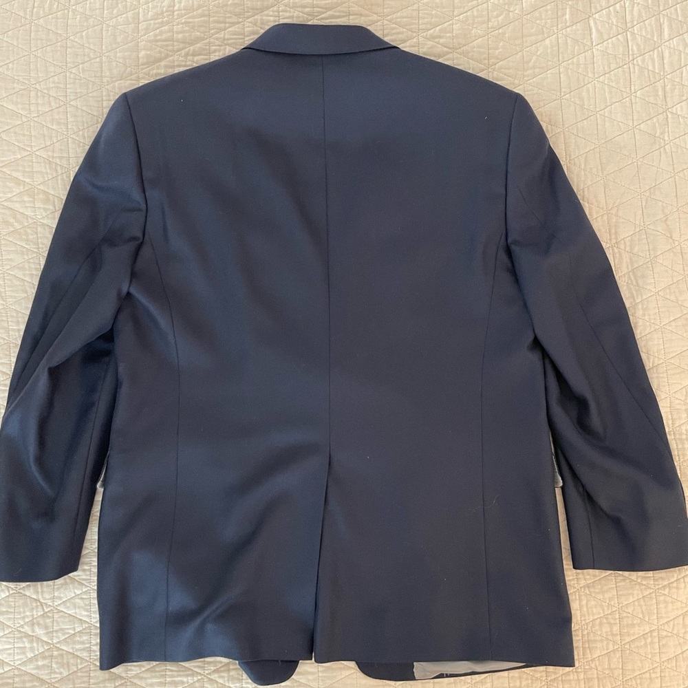 HART SCHAFFNER MARX Gold Trumpeter‎ x Loro Piana Cashmere Navy Blazer Size 44 R - Picture 4 of 9